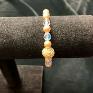 Joan Rivers Pearl & Faceted Beads & Crystal Encrusted Clasp